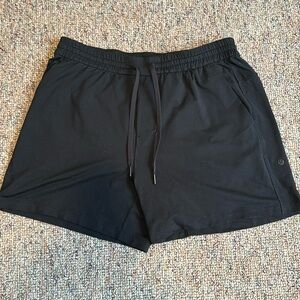Black Lululemon sweat short (steady state relaxed fit short) 5”